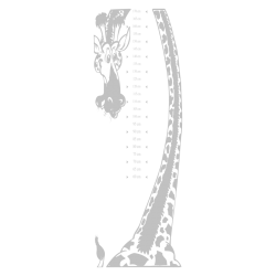 Sticker toise girafe