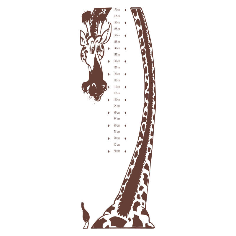 Sticker toise girafe