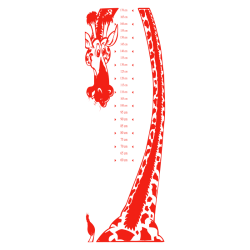 Sticker toise girafe