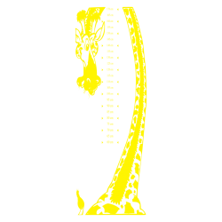 Sticker toise girafe