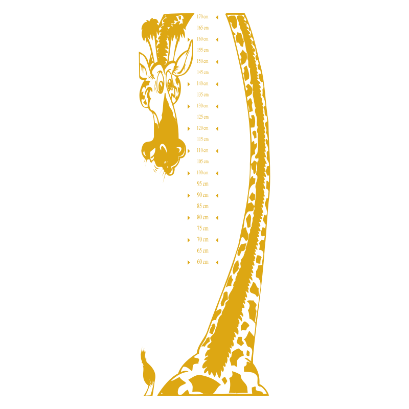 Sticker toise girafe