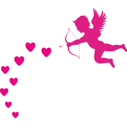 Sticker Cupidon pour interrupteur