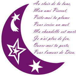 Sticker au clair de la lune...