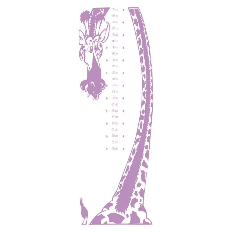 Sticker toise girafe