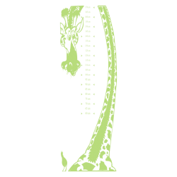 Sticker toise girafe
