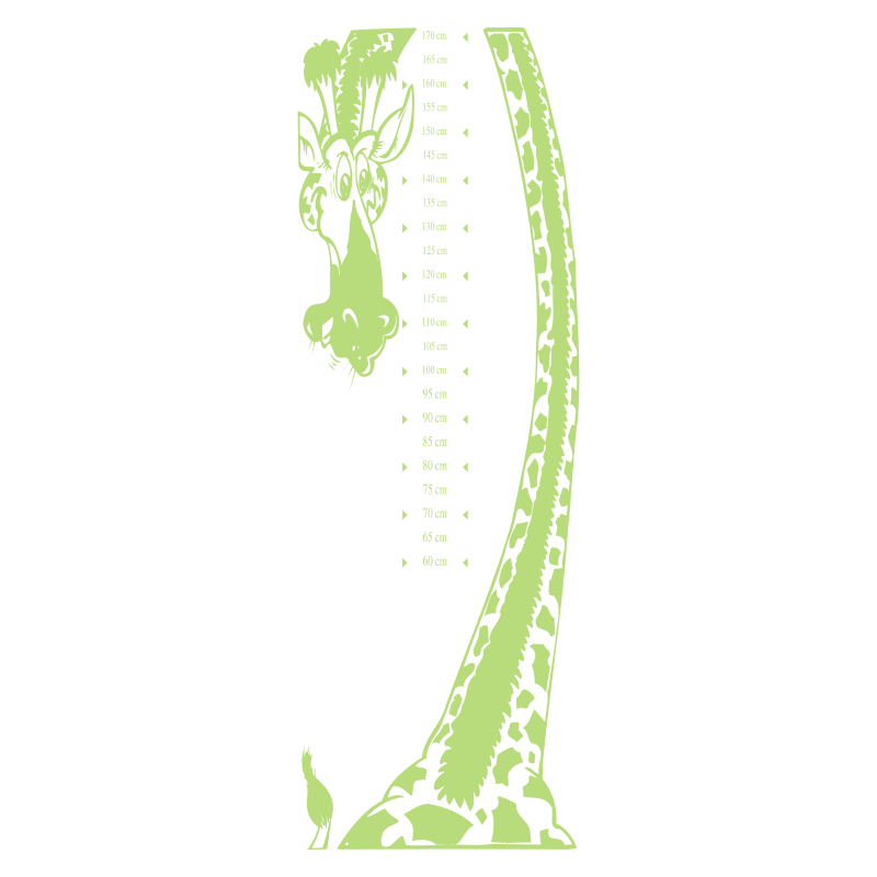 Sticker toise girafe