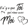 Sticker citation il n'y a que toi