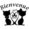 Sticker citation bienvenue chez nous