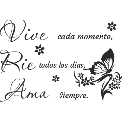 Sticker citation Vive - Rie - Ama