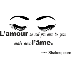 Sticker citation L'amour ne...