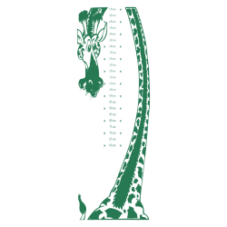 Sticker toise girafe