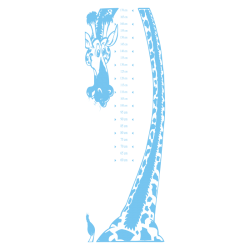 Sticker toise girafe