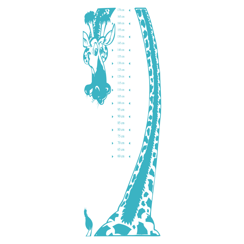 Sticker toise girafe