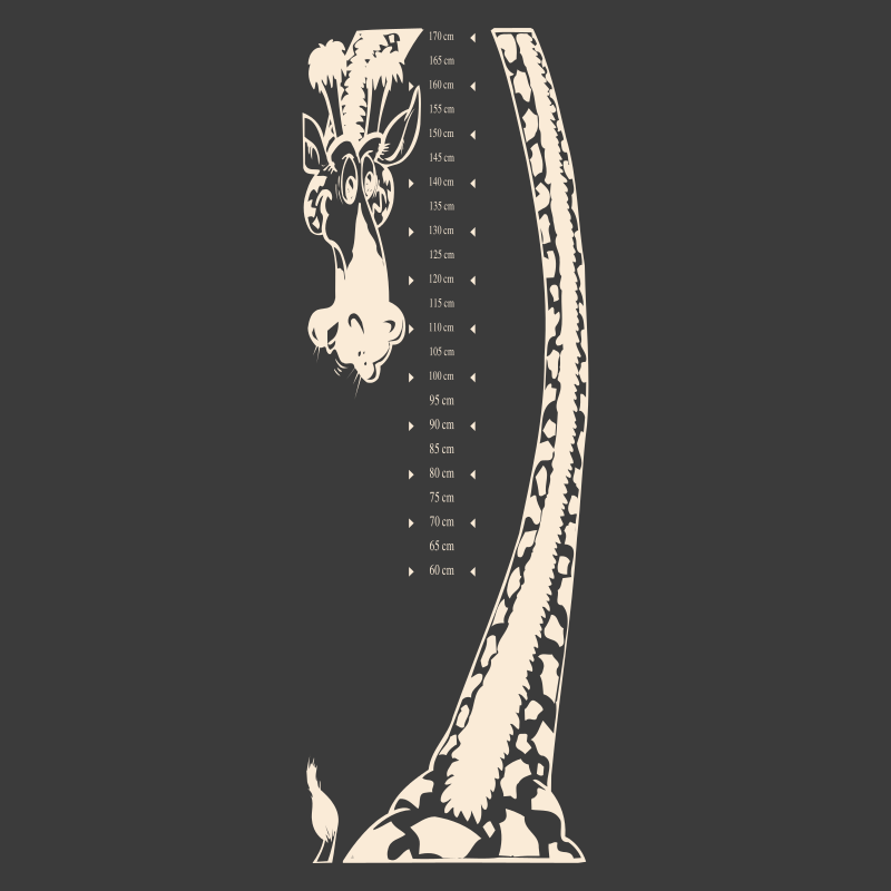Sticker toise girafe