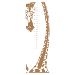 Sticker toise girafe
