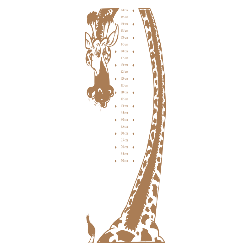 Sticker toise girafe