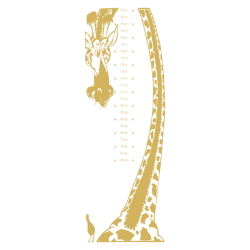 Sticker toise girafe