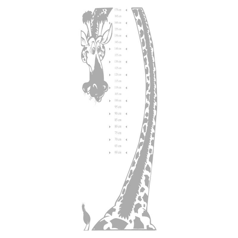 Sticker toise girafe