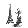 Sticker Ambiance Parisienne