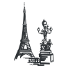 Sticker Ambiance Parisienne
