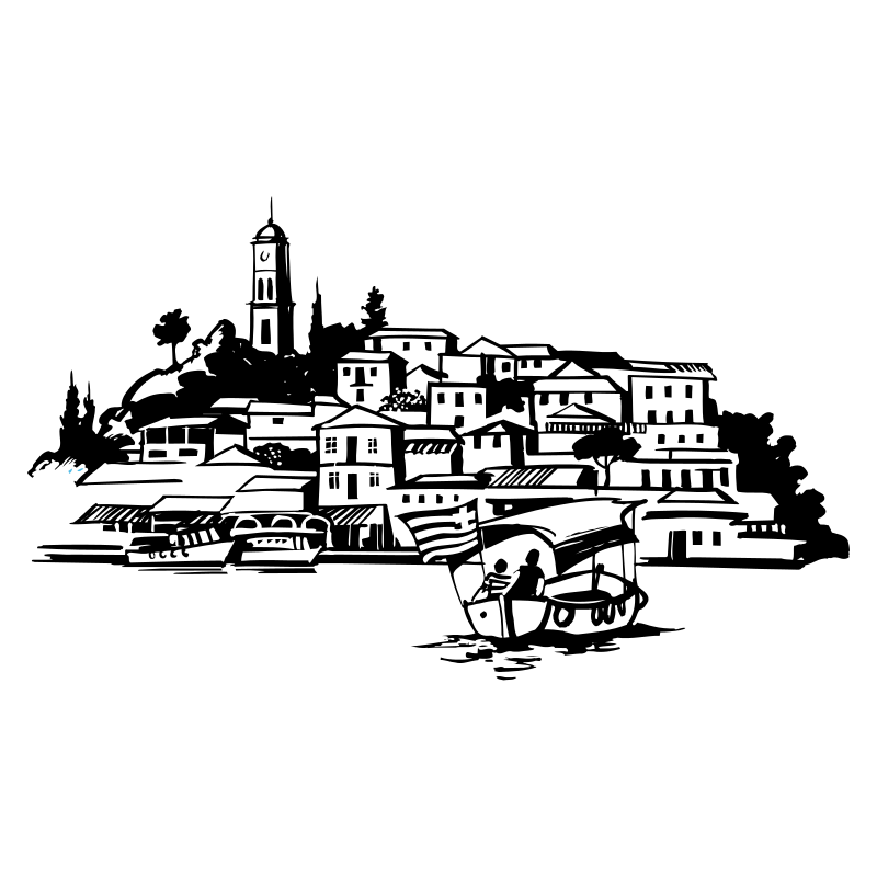 Sticker paysage Grec