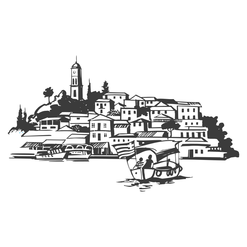 Sticker paysage Grec