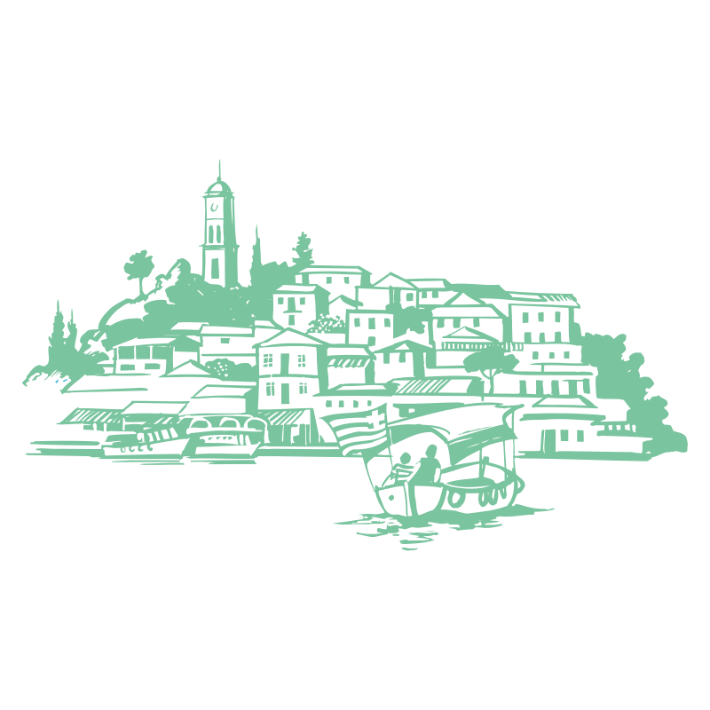 Sticker paysage Grec
