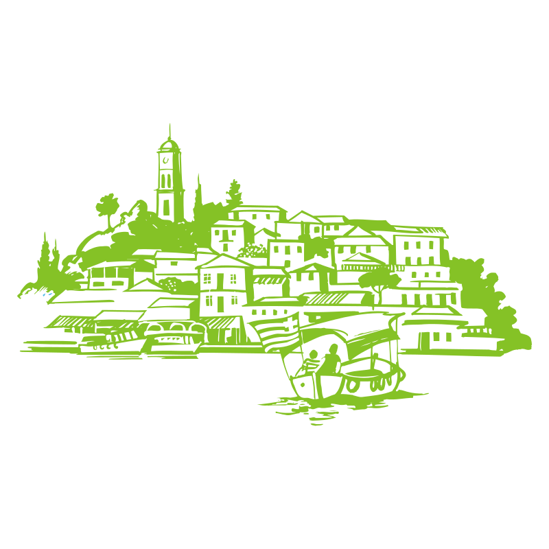 Sticker paysage Grec