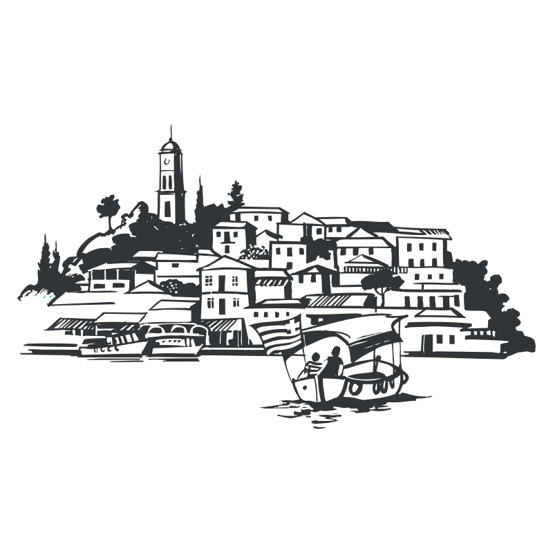 Sticker paysage Grec
