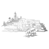 Sticker paysage Grec