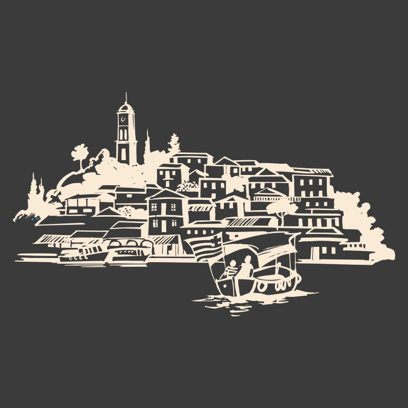 Sticker paysage Grec