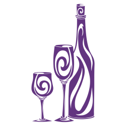 Stickers bouteille et verres