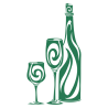 Stickers bouteille et verres