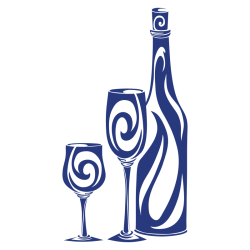 Stickers bouteille et verres