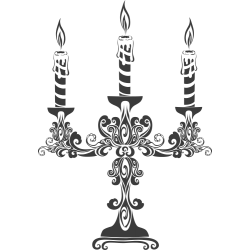 Sticker chandelier