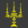 Sticker chandelier