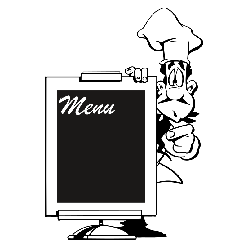 Sticker Ardoise Menu
