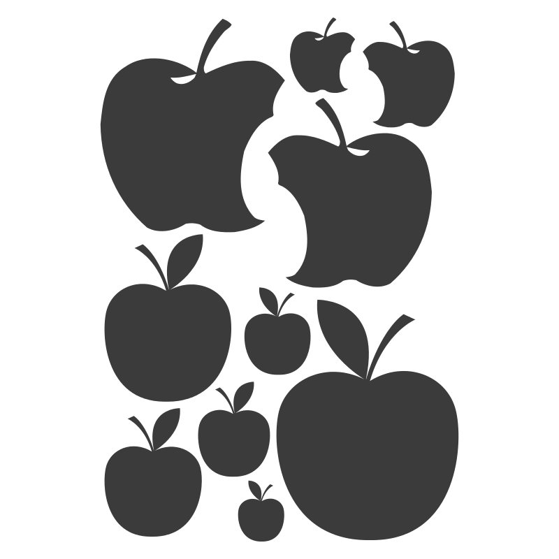 Planche de stickers Pommes