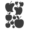 Planche de stickers Pommes