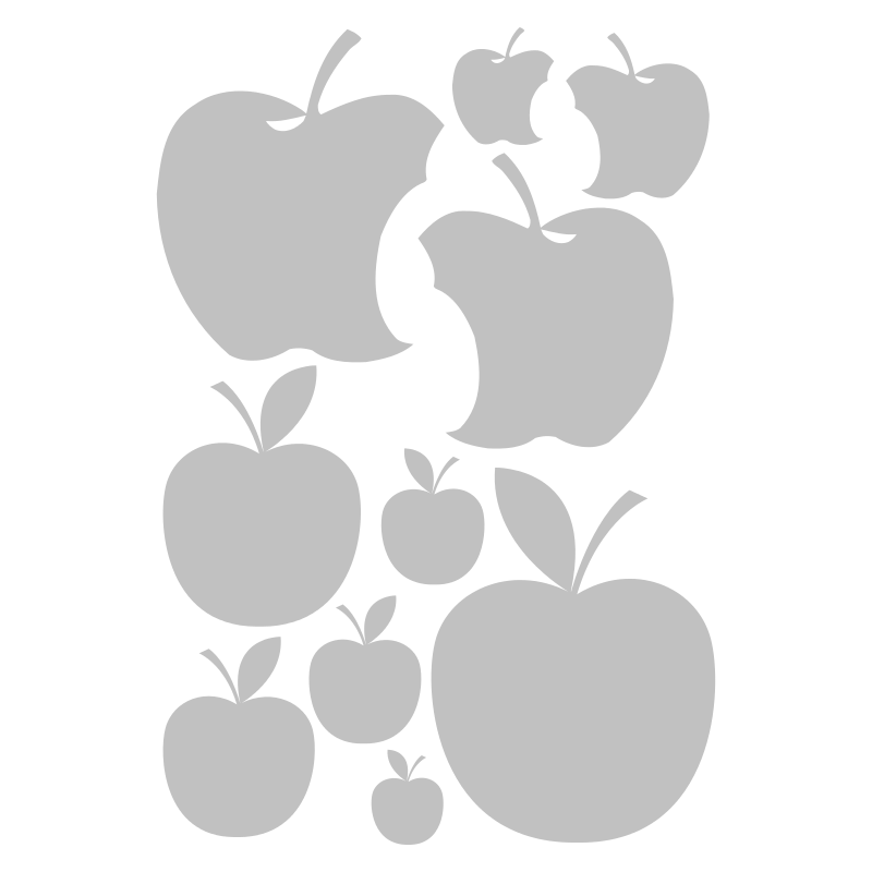 Planche de stickers Pommes