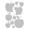 Planche de stickers Pommes