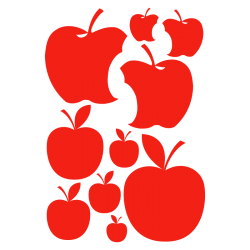 Planche de stickers Pommes