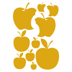Planche de stickers Pommes