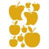 Planche de stickers Pommes