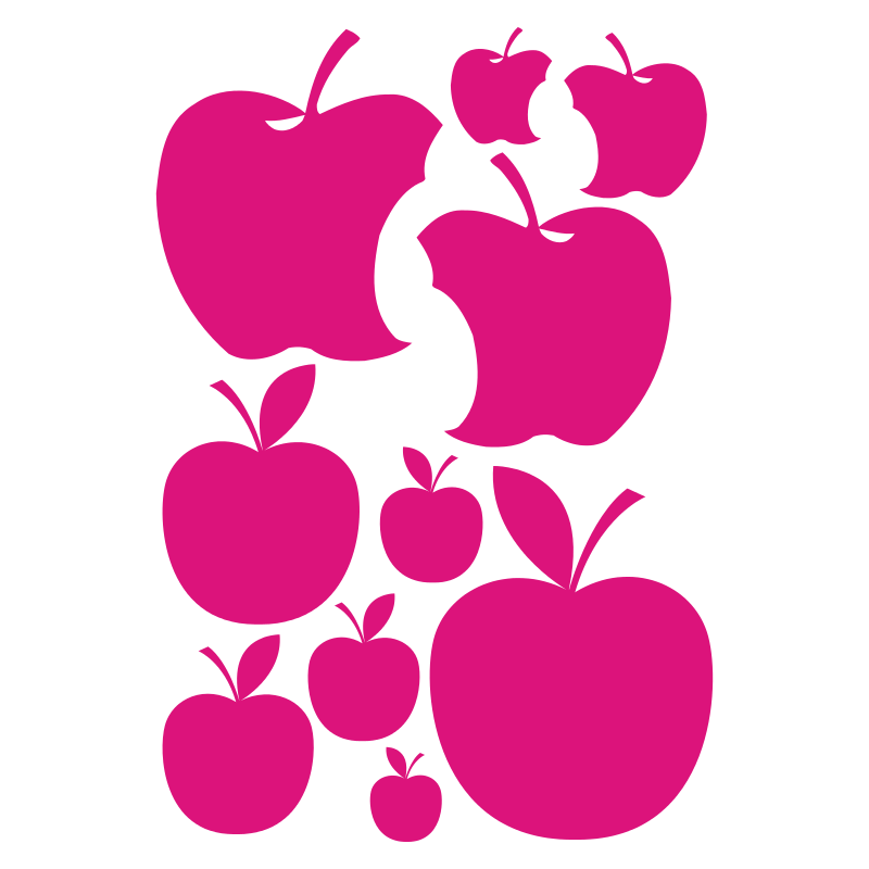 Planche de stickers Pommes
