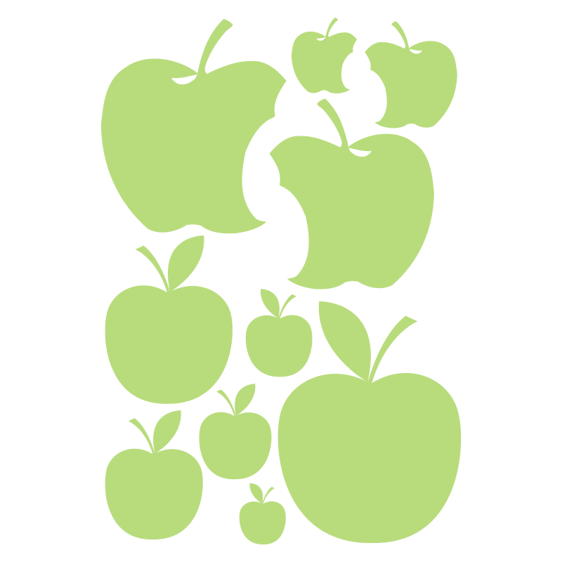 Planche de stickers Pommes