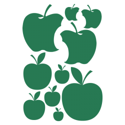 Planche de stickers Pommes