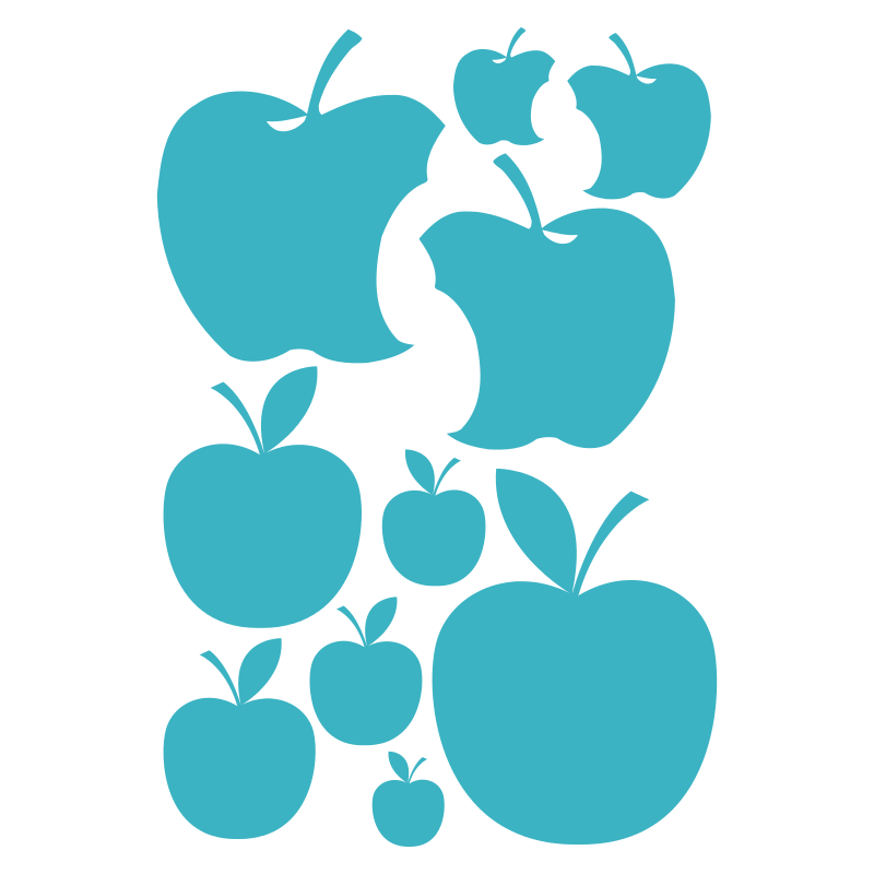 Planche de stickers Pommes