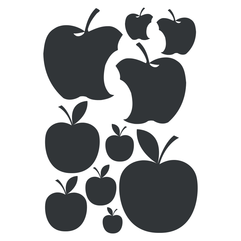 Planche de stickers Pommes