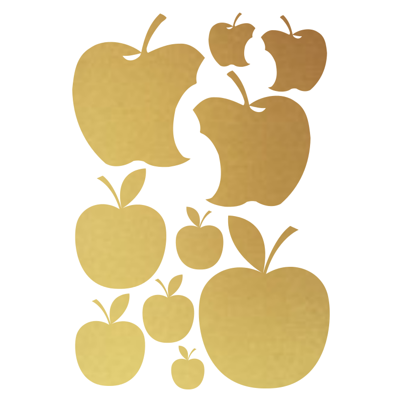 Planche de stickers Pommes